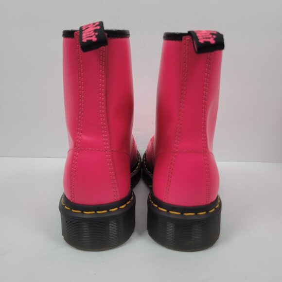 Dr. Martens Women's Pink Smooth 1460 Leather Lace Up Boots US Size 6 NWOT - Picture 4 of 10